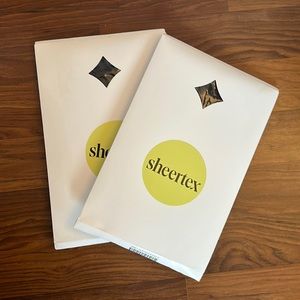 2 pair of Sheertex Essential Sheer Tights, size S Black